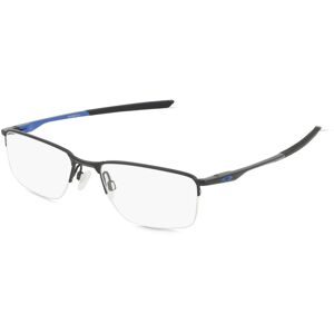 Luxottica Fashion Brillen Vertriebs GmbH Oakley OX3218 Herren-Brille inkl. Gläser Halbrand Quadratisch Metall-Gestell 56/18/140, Schwarz