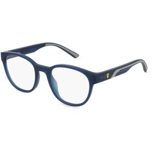 Luxottica Fashion Brillen Vertriebs GmbH Scuderia Ferrari 0FZ8002U Herren-Brille inkl. Gläser Vollrand Panto Kunststoff-Gestell 50/21/145, Blau