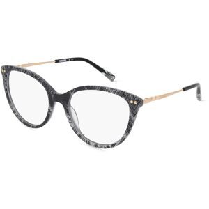 Safilo GmbH Missoni 0109 Damen-Brille inkl. Gläser Vollrand Cat Eye Acetat-Gestell 54/18/140, Schwarz