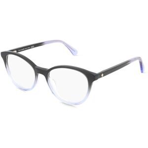 Safilo GmbH Kate Spade AGGIE Damen-Brille inkl. Gläser Vollrand Panto Acetat-Gestell 50/17/140, Schwarz