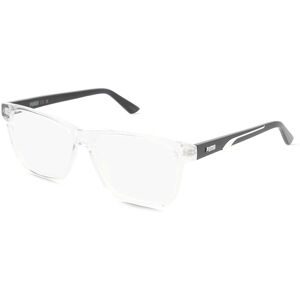 Kering Eyewear Spa Puma PU0470O Unisex-Brille inkl. Gläser Vollrand Quadratisch Kunststoff-Gestell 57/14/145, Transparent