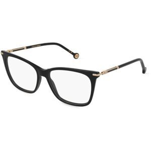 Safilo SpA Carolina Herrera 232 Damen-Brille inkl. Gläser Vollrand Quadratisch Acetat-Gestell 53/15/140, Schwarz