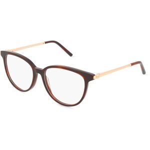 DE RIGO Vision D.A.CH. GmbH Escada VESE38 Unisex-Brille inkl. Gläser Vollrand Butterfly Acetat-Gestell 52/15/140, Havanna