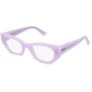 Luxottica Fashion Brillen Vertriebs GmbH Ray-Ban 0RX7330 ZENA Unisex-Brille inkl. Gläser Vollrand Quadratisch Kunststoff-Gestell 49/22/145, Lila