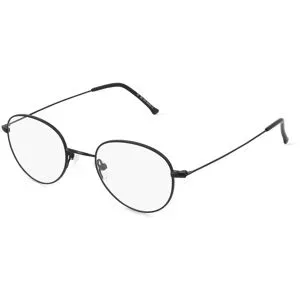 Wenzhou Bada Optical Co. , LTD Fielmann BD 352 PANTO CL JONA Unisex-Brille inkl. Gläser Vollrand Panto Edelstahl-Gestell 44/20/145, Schwarz