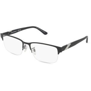 Luxottica Fashion Brillen Vertriebs GmbH Emporio Armani EA1129 Herren-Brille inkl. Gläser Halbrand Quadratisch Metall-Gestell 53/18/145, Schwarz