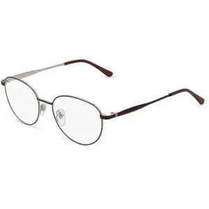 Wenzhou Bokang Glasses (Aoan Optical) Fielmann AO 004 CL Damen-Brille inkl. Gläser Vollrand Panto Edelstahl-Gestell 52/17/135, Grau