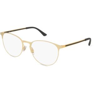 Luxottica Fashion Brillen Vertriebs GmbH Ray-Ban RX6375 Unisex-Brille inkl. Gläser Vollrand Panto Metall-Gestell 51/18/145, Gold