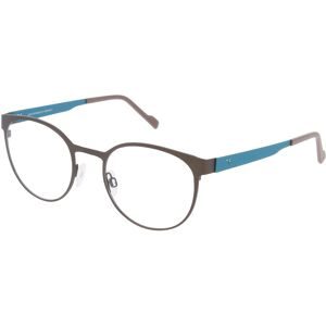 Eschenbach Optik GmbH Titanflex 820975 Herren-Brille inkl. Gläser Vollrand Panto Titan-Gestell 51/21/145, Braun
