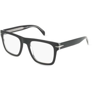 Safilo SpA David Beckham DB 7020/FLAT Herren-Brille inkl. Gläser Vollrand Quadratisch Acetat-Gestell 51/21/145, Schwarz