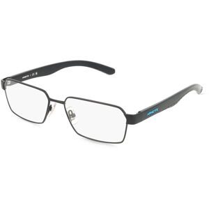 Luxottica Fashion Brillen Vertriebs GmbH Arnette AN6144 Herren-Brille inkl. Gläser Vollrand Quadratisch Metall-Gestell 55/16/145, Schwarz