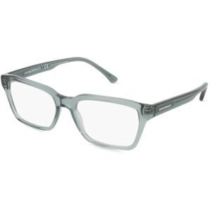 Luxottica Fashion Brillen Vertriebs GmbH Emporio Armani EA3192 Herren-Brille inkl. Gläser Vollrand Quadratisch Acetat-Gestell 53/18/145, Blau