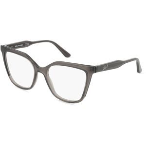 Marchon Germany GmbH Karl Lagerfeld KL6155 Unisex-Brille inkl. Gläser Vollrand Butterfly Propionat-Gestell 53/18/140, Grau