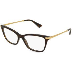 Luxottica Fashion Brillen Vertriebs GmbH Dolce&Gabbana 0DG3393 Damen-Brille inkl. Gläser Vollrand Panto Acetat-Gestell 54/16/145, Havanna