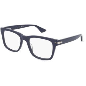 Kering Eyewear Spa Montblanc MB0266O Unisex-Brille inkl. Gläser Vollrand Quadratisch Acetat-Gestell 54/19/150, Blau