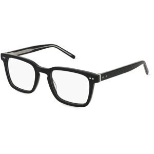 Safilo SpA Tommy Hilfiger Eyewear TH 2034 Herren-Brille inkl. Gläser Vollrand Quadratisch Acetat-Gestell 52/21/150, Schwarz