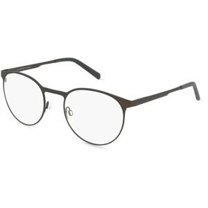 Eschenbach Optik GmbH FREIGEIST 862065 Herren-Brille inkl. Gläser Vollrand Panto Metall-Gestell 54/22/150, Schwarz
