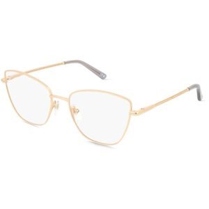 DE RIGO Vision D.A.CH. GmbH Nina Ricci VNR391 Unisex-Brille inkl. Gläser Vollrand Butterfly Metall-Gestell 55/18/140, Pink