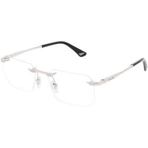 DE RIGO Vision D.A.CH. GmbH Police VPLU64 Herren-Brille inkl. Gläser Vollrand Geometrisch Metall-Gestell 55/18/145, Grau
