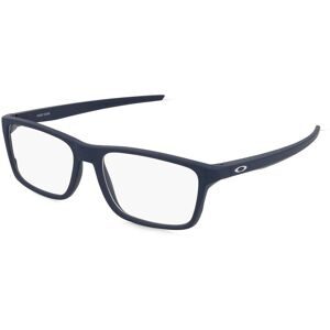 Luxottica Fashion Brillen Vertriebs GmbH Oakley OX8164 Herren-Brille inkl. Gläser Vollrand Quadratisch Kunststoff-Gestell 55/17/141, Blau
