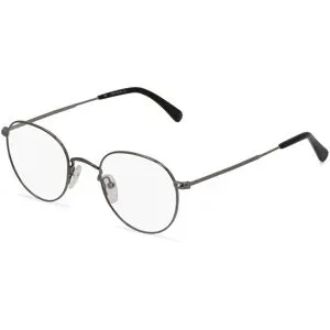 Optic Prima HK Fielmann OPH 9958 CL Unisex-Brille inkl. Gläser Vollrand Panto Metall-Gestell 47/21/145, Grau