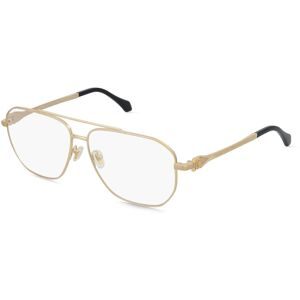 Luxottica Fashion Brillen Vertriebs GmbH Versace VE1307 Herren-Brille inkl. Gläser Vollrand Pilot Metall-Gestell 59/12/140, Gold