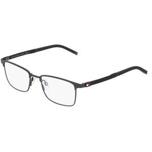 Safilo GmbH Tommy Hilfiger TH1919 Herren-Brille inkl. Gläser Vollrand Quadratisch Metall-Gestell 53/19/145, Grau