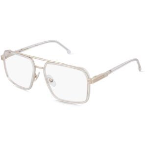 Safilo GmbH Carrera 1146 Herren-Brille inkl. Gläser Vollrand Pilot Edelstahl-Gestell 58/17/145, Transparent