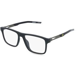 Luxottica Fashion Brillen Vertriebs GmbH Scuderia Ferrari FZ8020U Unisex-Brille inkl. Gläser Vollrand Quadratisch Kunststoff-Gestell 55/17/145, Schwarz