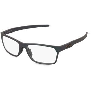 Luxottica Fashion Brillen Vertriebs GmbH Oakley OX8032 Herren-Brille inkl. Gläser Vollrand Quadratisch Kunststoff-Gestell 55/16/141, Schwarz