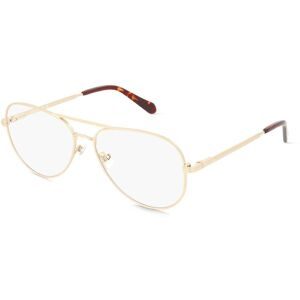 Safilo GmbH Fossil 7206G Herren-Brille inkl. Gläser Vollrand Pilot Edelstahl-Gestell 56/15/145, Gold