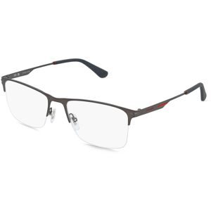 DE RIGO Vision D.A.CH. GmbH Police VPLN18 Herren-Brille inkl. Gläser Halbrand Quadratisch Metall-Gestell 56/19/145, Grau