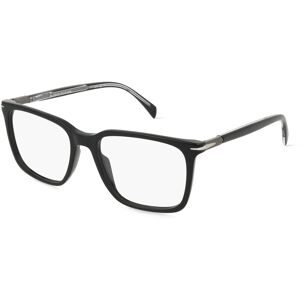 Safilo GmbH David Beckham DB 1134 Herren-Brille inkl. Gläser Vollrand Quadratisch Acetat-Gestell 55/18/150, Schwarz