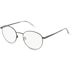 Wenzhou Bada Optical Co. , LTD Fielmann BD 611 FLEX CL LEVI Unisex-Brille inkl. Gläser Vollrand Panto Edelstahl-Gestell 51/20/145, Schwarz