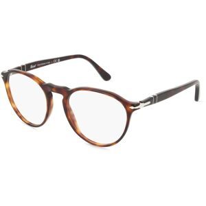 Luxottica Fashion Brillen Vertriebs GmbH Persol 0PO3286V Herren-Brille inkl. Gläser Vollrand Panto Acetat-Gestell 51/19/140, Havanna