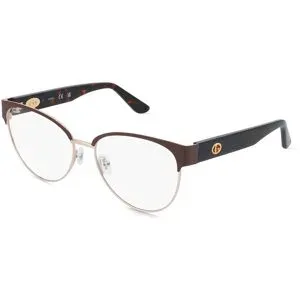 Marcolin Deutschland GmbH Guess GU50382 Damen-Brille inkl. Gläser Vollrand Browline Metall-Gestell 55/16/140, Braun