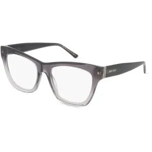 Safilo GmbH Jimmy Choo JC351 Damen-Brille inkl. Gläser Vollrand Butterfly Acetat-Gestell 53/18/145, Grau