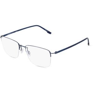 DE RIGO Vision D.A.CH. GmbH Rodenstock 7142 Unisex-Brille inkl. Gläser Vollrand Quadratisch Metall-Gestell 55/17/140, Blau