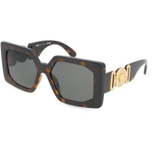 Luxottica Fashion Brillen Vertriebs GmbH Versace VE4478U Damen-Sonnenbrille Vollrand Quadratisch Kunststoff-Gestell, Havanna