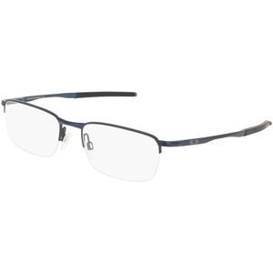 Luxottica Fashion Brillen Vertriebs GmbH Oakley OX3174 BARRELHOUSE 0.5 Herren-Brille inkl. Gläser Halbrand Eckig Metall-Gestell 53/18/139, Blau