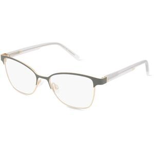 Marchon Germany GmbH DKNY DK3007 Unisex-Brille inkl. Gläser Vollrand Butterfly Metall-Gestell 52/16/135, Grau