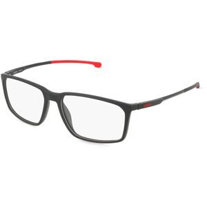 Safilo GmbH Carrera CARDUC 041 Herren-Brille inkl. Gläser Vollrand Quadratisch Kunststoff-Gestell 58/16/140, Schwarz