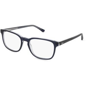 Luxottica Fashion Brillen Vertriebs GmbH Ray-Ban 0RX5418 Unisex-Brille inkl. Gläser Vollrand Quadratisch Acetat-Gestell 54/19/145, Blau