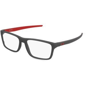 Luxottica Fashion Brillen Vertriebs GmbH Oakley OX8164 Herren-Brille inkl. Gläser Vollrand Quadratisch Kunststoff-Gestell 53/17/141, Grau