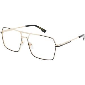 Safilo GmbH Dsquared2 D2 0157 Herren-Brille inkl. Gläser Vollrand Eckig Metall-Gestell 60/15/145, Gold