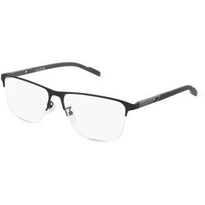 Marcolin Deutschland GmbH Adidas SP5048 Unisex-Brille inkl. Gläser Halbrand Quadratisch Metall-Gestell 57/15/145, Schwarz