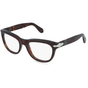 Luxottica Fashion Brillen Vertriebs GmbH Persol 0PO0086V Unisex-Brille inkl. Gläser Vollrand Quadratisch Acetat-Gestell 54/20/145, Havanna
