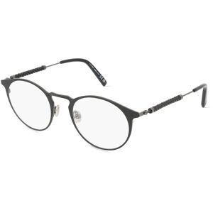 Marcolin Deutschland GmbH Tod's TO5294 Unisex-Brille inkl. Gläser Vollrand Rund Metall-Gestell 50/22/145, Schwarz