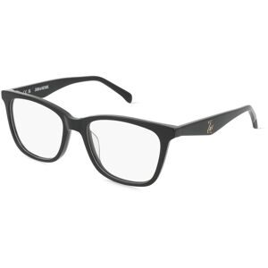 DE RIGO Vision D.A.CH. GmbH Zadig & Voltaire ZVVZV350 Unisex-Brille inkl. Gläser Vollrand Quadratisch Kunststoff-Gestell 51/17/140, Schwarz