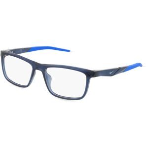 Marchon Germany GmbH Nike 7057 Unisex-Brille inkl. Gläser Vollrand Quadratisch Acetat-Gestell 54/17/145, Blau